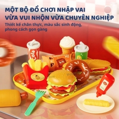 Đồ Chơi Nhập Vai Nấu Ăn Cho Bé Mideer Play Burger Combo 3+