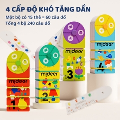 Bộ Thẻ Học Thông Minh Flashcard Mideer Match & Connect Playbook 3+