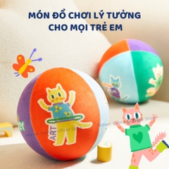 Bóng Vải Cho Bé Sơ Sinh Mideer Silent Bouncy Ball 18m+