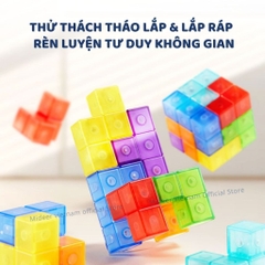 Đồ Chơi Khối Nam Châm Từ Tính Cho Bé Mideer Magnetic Cube Building Blocks 3+