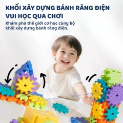 Đồ Chơi Lắp Ráp Mô Hình Động Cơ Bánh Răng Mideer Electrogear Block Set 3+