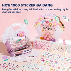 Đồ Chơi Sticker Dán Móng Tay Cho Bé Gái Mideer Garden Fairy Dress Up Sticker Pack 3+