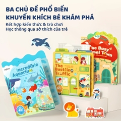Đồ Chơi Sticker Dán Dùng Nhiều Lần Mideer Reusable Jelly Sticker Set- Incredible Aquarium 3+