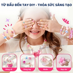 Bộ Phụ Kiện Trang Sức Cho Bé Gái Charm Bracelet Making Kit 8+