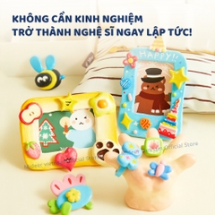 Đất Sét Tạo Hình Tự Khô Cho Bé Mideer Modeling Clay Set 8+