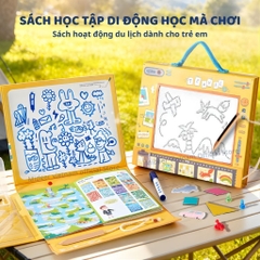 Đồ Chơi Bảng Vẽ Đa Năng Kèm Trò Chơi Mideer Sensory Book 3+