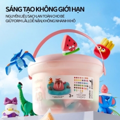 Đất Nặn Tự Khô 68 Màu Mideer Play Airy Clay - Sweets Bag 3+