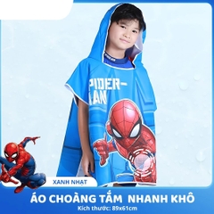 Áo Choàng Tắm Nhanh Khô Trẻ Em Chính Hãng Mesuca Marvel- Spider Man 3+