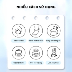 Vòng Đeo Tay Tinh Dầu Đuổi Muỗi Cho Bé Zoyzoii DIY Essential Oil Bracelet E21- Pink