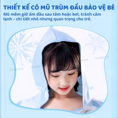 Áo Choàng Tắm Nhanh Khô Trẻ Em Chính Hãng Mesuca Marvel- Spider Man 3+