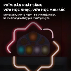 Thảm Đạp Chân Piano Kèm Máy Chiếu Đèn Ngủ 3D Goodway 3m+