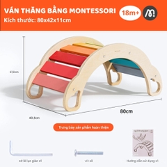 Ván Thăng Bằng Bập Bênh Mideer Rainbow Wooden Climber 18m+
