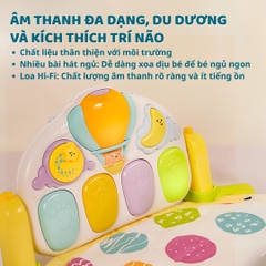 Thảm Đạp Chân Piano Kèm Máy Chiếu Đèn Ngủ 3D Goodway 3m+
