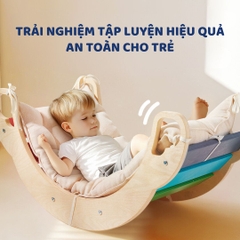 Ván Thăng Bằng Bập Bênh Mideer Rainbow Wooden Climber 18m+