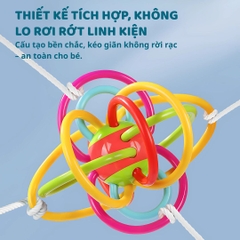 Đồ Chơi Lục Lạc Gặm Nướu Cầm Tay Cho Bé Sơ Sinh Goodway Baby Gym Ball 2m+