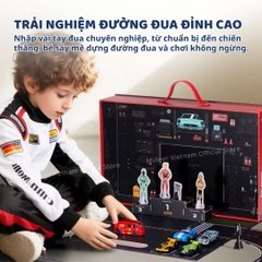 Đồ Chơi Mô Hình Ô Tô Kim Loại Kèm Đường Đua Mideer Speed Garage Track 3+