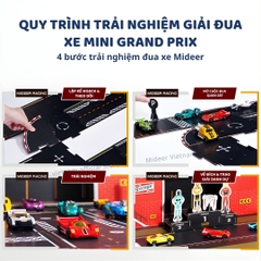 Đồ Chơi Mô Hình Ô Tô Kim Loại Kèm Đường Đua Mideer Speed Garage Track 3+