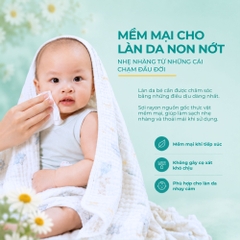 Khăn Lau Mặt Dùng Một Lần Cao Cấp 200 Miếng Daizy Daily Facial Towel Viscose- COMBO 2 Gói