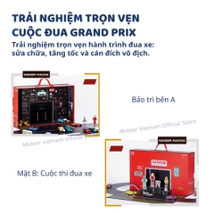 Đồ Chơi Mô Hình Ô Tô Kim Loại Kèm Đường Đua Mideer Speed Garage Track 3+