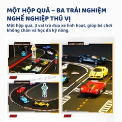Đồ Chơi Mô Hình Ô Tô Kim Loại Kèm Đường Đua Mideer Speed Garage Track 3+