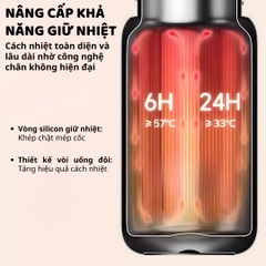 Bình Giữ Nhiệt Cho Bé Zoyzoii Animal Series Thermos Cup E8- Mèo Hồng
