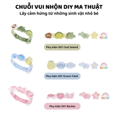 Vòng Đeo Tay Tinh Dầu Đuổi Muỗi Cho Bé Zoyzoii DIY Essential Oil Bracelet E21- Green