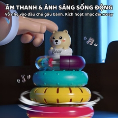 Đồ Chơi Tháp Xếp Chồng Montessori Cho Bé Goodway Stacking Rings 6m+