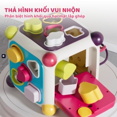 Hộp Bận Rộn Cho Bé Sơ Sinh Goodway Activity Cube- Màu Tím 10m+
