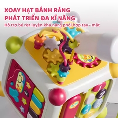 Hộp Bận Rộn Cho Bé Sơ Sinh Goodway Activity Cube- Màu Trắng 10m+