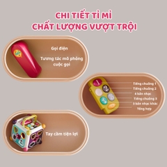 Hộp Bận Rộn Cho Bé Sơ Sinh Goodway Activity Cube- Màu Tím 10m+