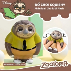 Đồ Chơi Squishy Giảm Căng Thẳng Chính Hãng Zootopia Disney- Flash 8+