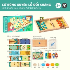 Cờ Búng Xuyên Lỗ Đối Kháng Mideer 10 In 1 Carrom Board Game 3+