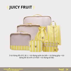 Combo 7 Túi Đựng Đồ Du Lịch Gấp Gọn Hugz- Juicy Fruit