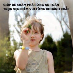 Vòng Đeo Tay Tinh Dầu Đuổi Muỗi Cho Bé Zoyzoii DIY Essential Oil Bracelet E21- Green