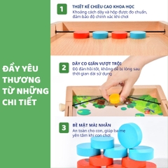 Cờ Búng Xuyên Lỗ Đối Kháng Mideer 10 In 1 Carrom Board Game 3+