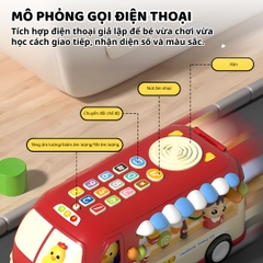 Đồ Chơi Xe Buýt Phát Nhạc Cho Bé Goodway Learning Bus 1+