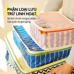 Combo 7 Túi Đựng Đồ Du Lịch Gấp Gọn Hugz- Beach Sunbath