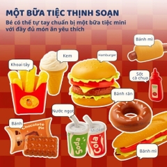 Đồ Chơi Nhập Vai Nấu Ăn Cho Bé Mideer Play Burger Combo 3+