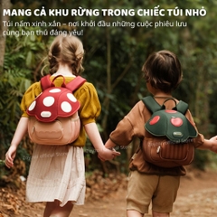Balo Cho Bé Mầm Non Zoyzoii Mushroom Series B50- Cây Nấm