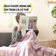 Chăn Nhung Hai Mặt Milk Cap Blanket- Island Cruise