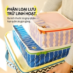 Combo 3 Túi Đựng Đồ Du Lịch Gấp Gọn Hugz- Canyon Sunset