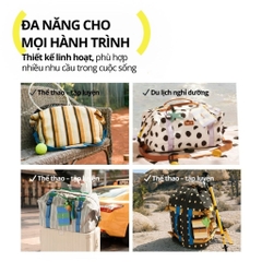 Túi Du Lịch 3in1 Đa Năng Chống Nước Hugz Travel Bag- Caramel Coast ( size M )