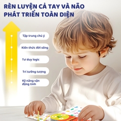 Bộ Thẻ Học Thông Minh Flashcard Mideer Match & Connect Playbook 3+