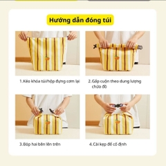 Túi Đựng Cơm Trưa Gấp Gọn Hugz Lunch Bags Size S 34*14*28cm