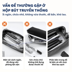 Hộp Đựng Bút Cho Bé Mideer Artist Reversible Twins Pen Pouch- Purple 6+