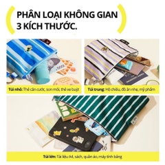 Bộ 3 Túi Đựng Đồ Cá Nhân Du Lịch Hugz Pack Multi-Purpose Bag- Holiday Blank Space
