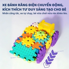Đồ Chơi Lắp Ráp Mô Hình Động Cơ Bánh Răng Mideer Electrogear Block Set 3+
