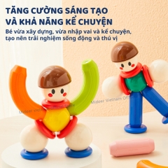 Đồ Chơi Nam Châm Xếp Hình Mideer Growth PLUS Magnetic Building Sticks 3+
