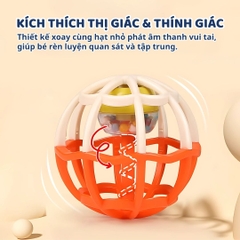 Đồ Chơi Lục Lạc Xúc Xắc Cầm Tay Cho Bé Sơ Sinh Goodway Baby Gym Ball 2m+