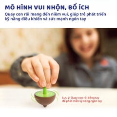 Con Quay Gỗ Cho Bé Mideer Mini Spinning Tops Spinner 3+